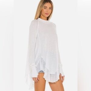 We The Free White Long Sleeve Blouse